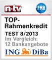 ING-DiBa Rahmenkredit Testsiegel