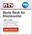 norisbank Festpreiskredit Testsiegel