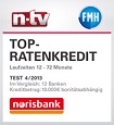 norisbank Top-Kredit Testsiegel