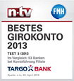 TARGOBANK Online-Konto Testsiegel